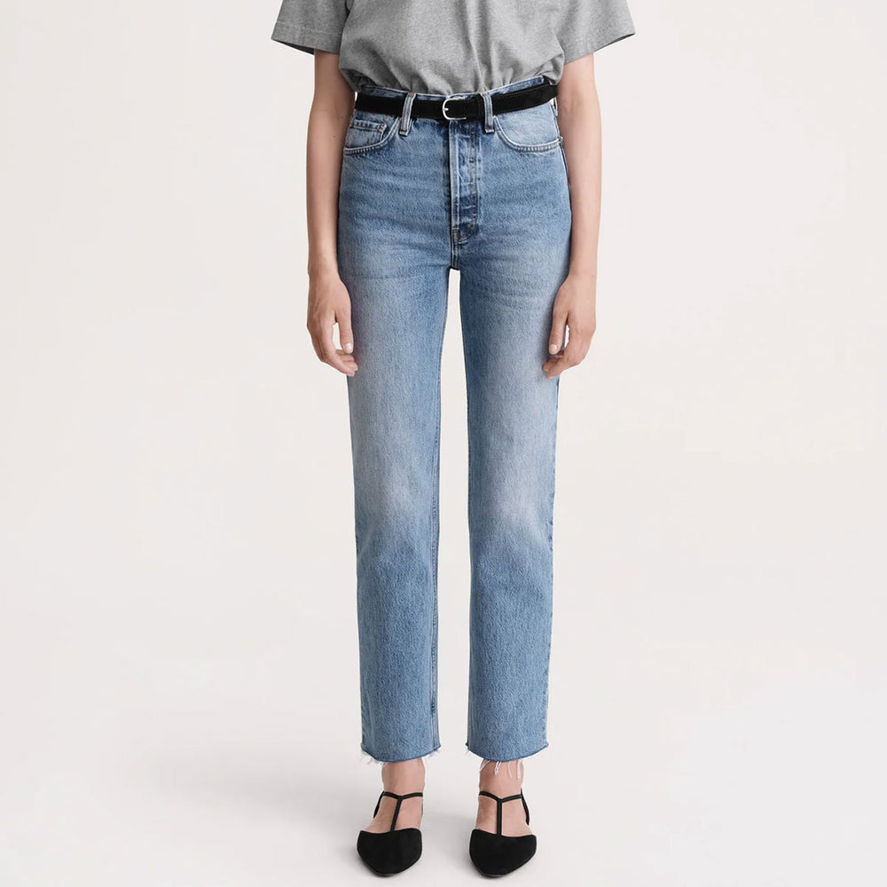 TOTEME - Classic cut denim worn blue