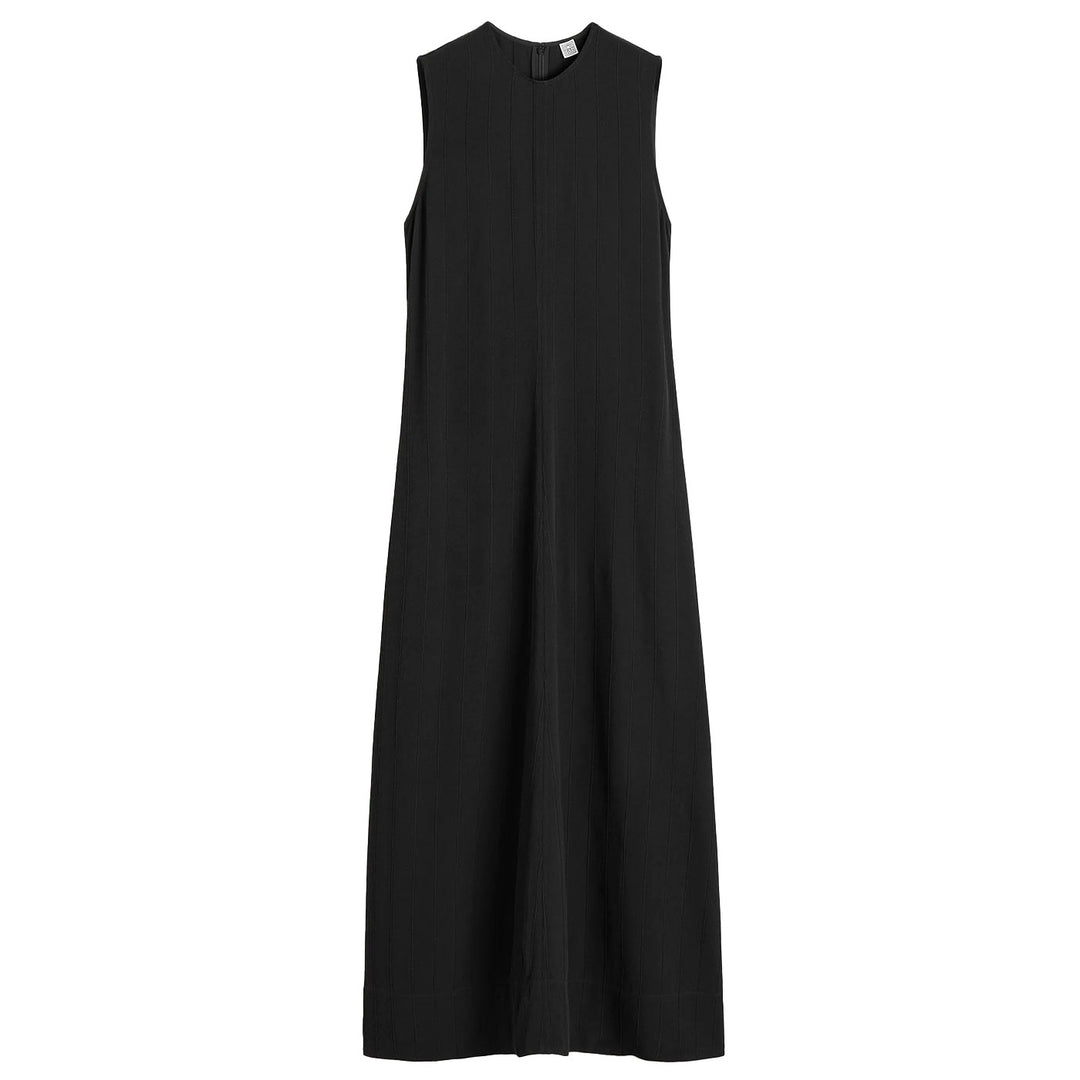 TOTEME - Woven stripe dress black petite