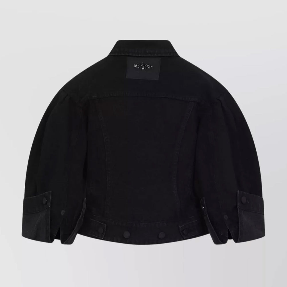 Simone Rocha - Sculpted Cropped Denim Jacket