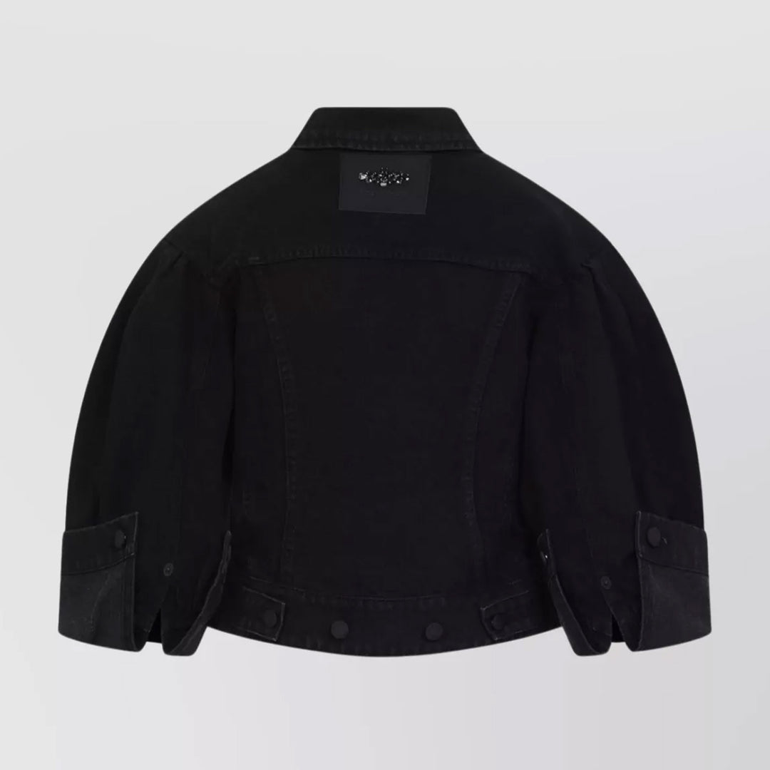 Simone Rocha - Sculpted Cropped Denim Jacket