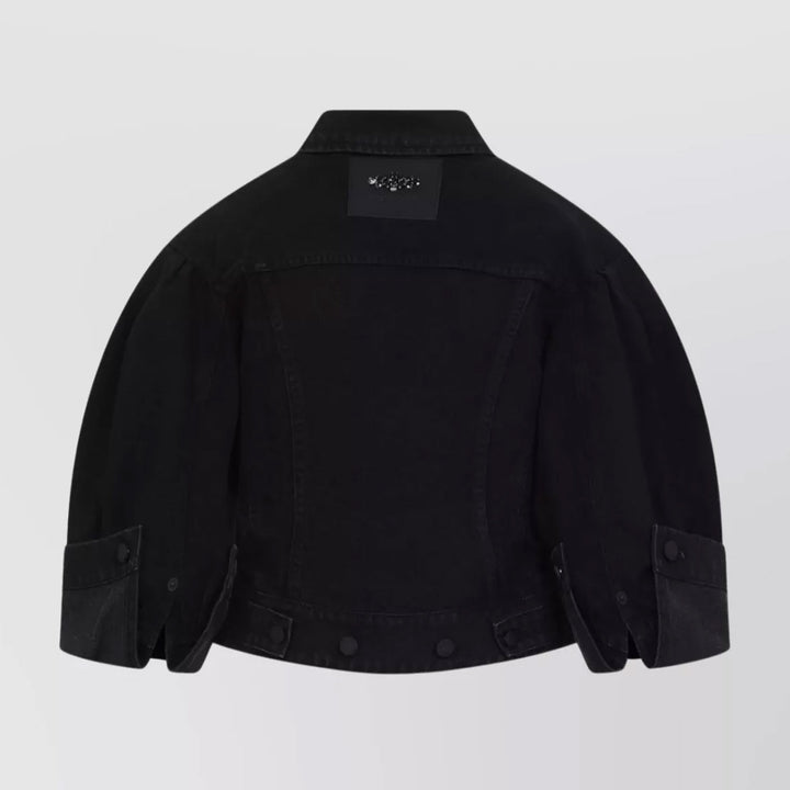 Simone Rocha - Sculpted Cropped Denim Jacket