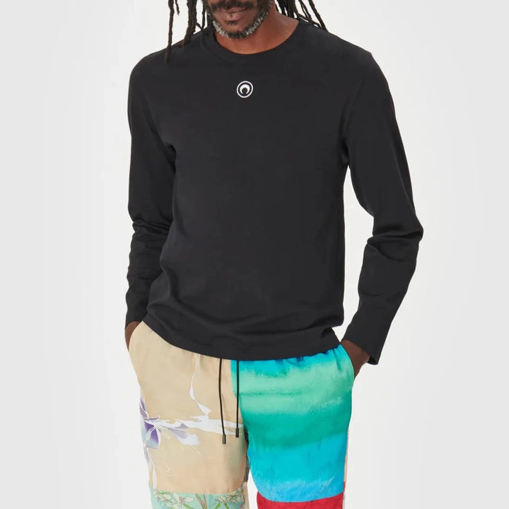 Marine Serre - MOON LOGO JERSEY LONG SLEEVES T-SHIRT