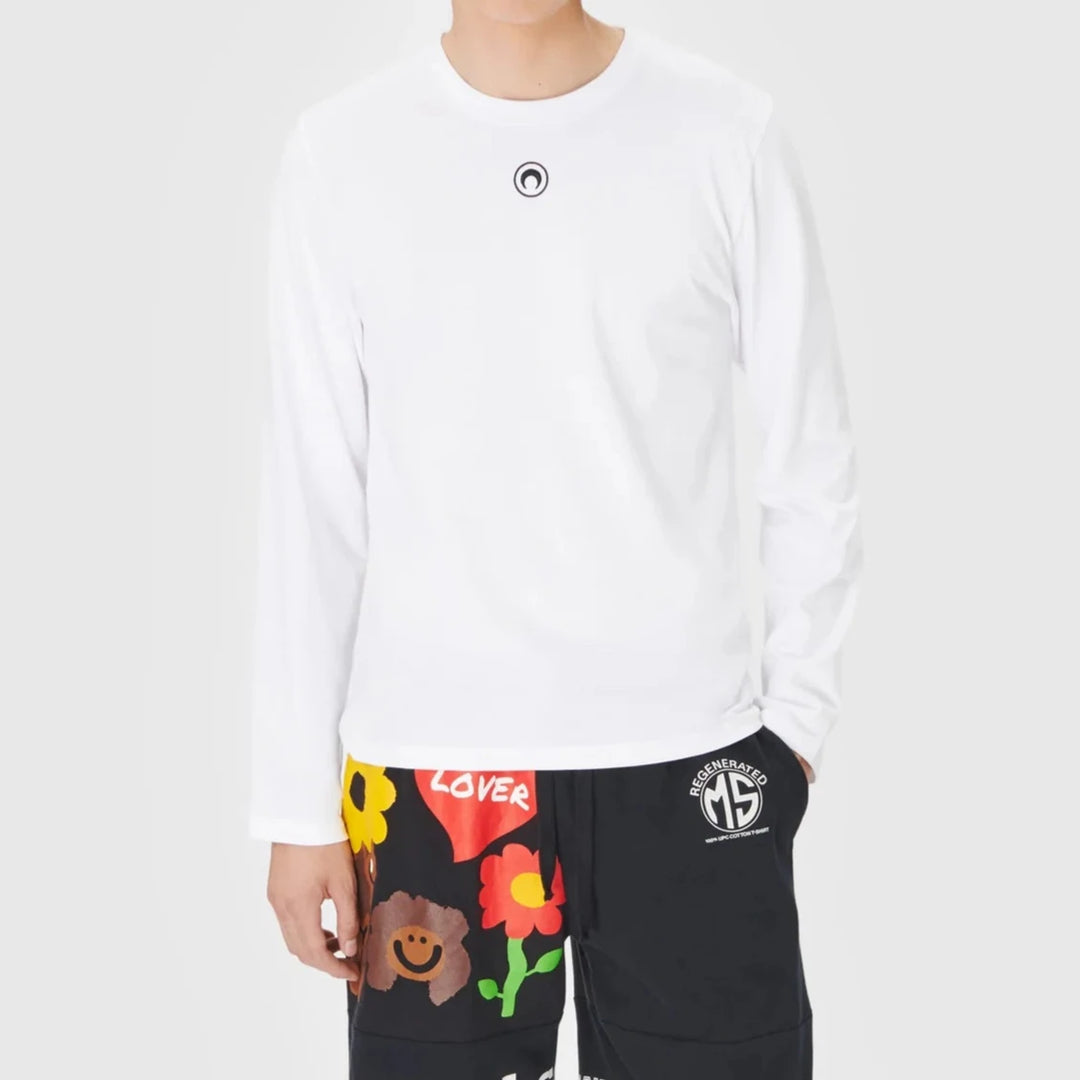 Marine Serre - MOON LOGO JERSEY LONG SLEEVES T-SHIRT