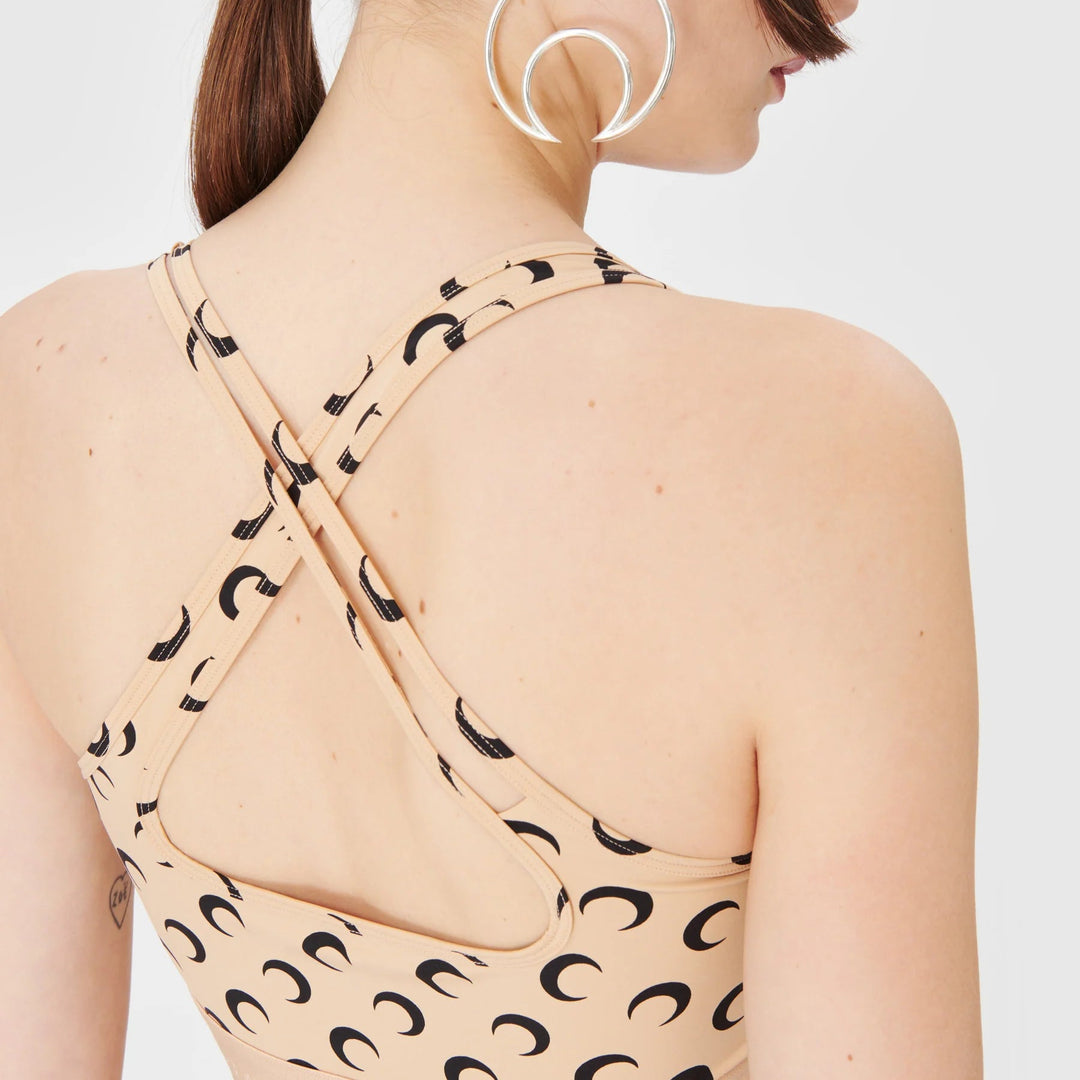 Marine Serre - リサイクルMOONジャージースポーツブラ