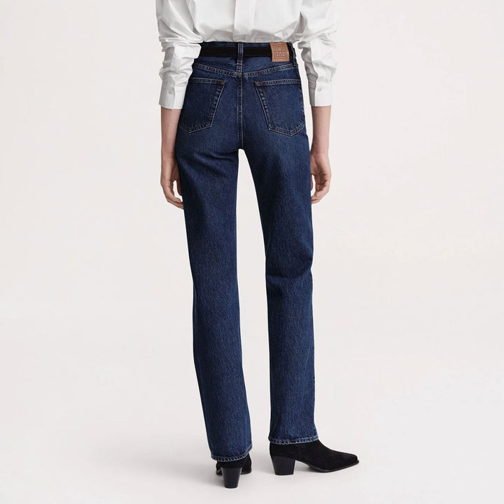 TOTEME - Classic cut denim full length dark blue