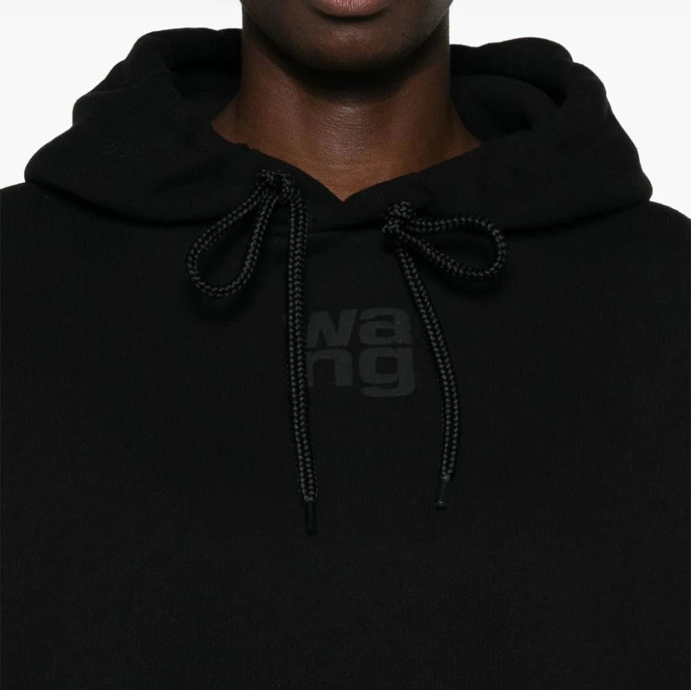 Alexander Wang - ESSENTIAL TERRY HOODIE WITH PUFF PAINT LOGO