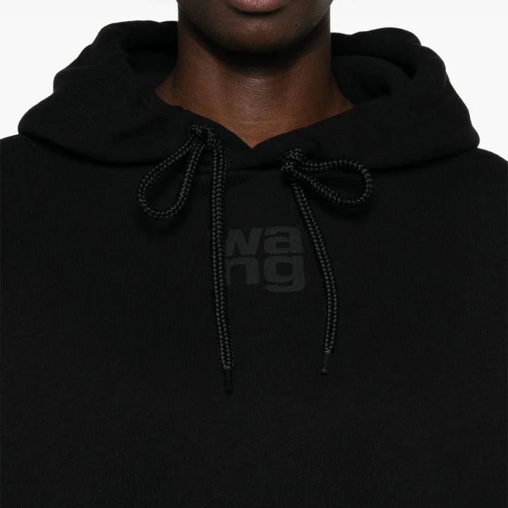 Alexander Wang - ESSENTIAL TERRY HOODIE WITH PUFF PAINT LOGO