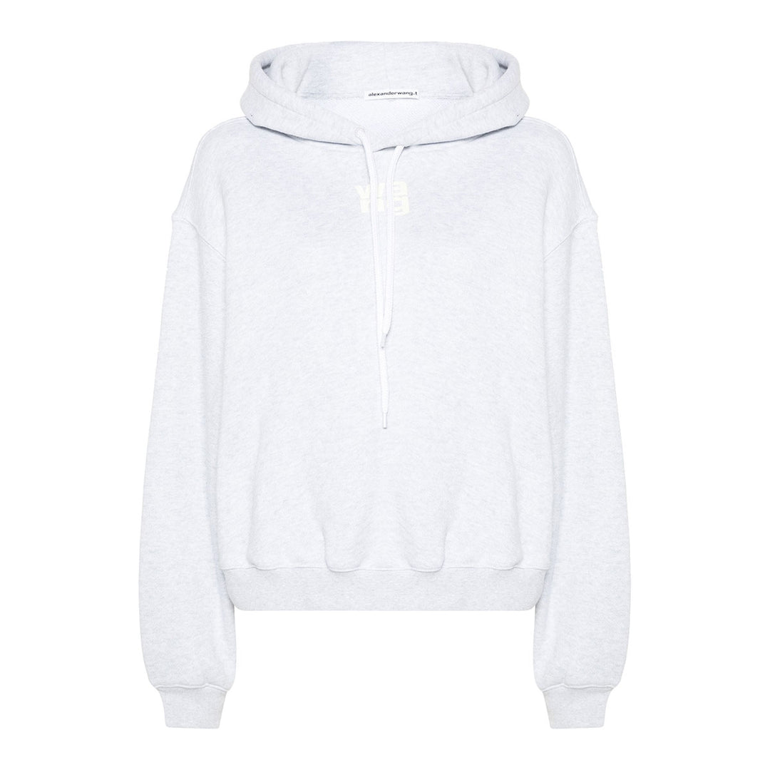 Alexander Wang - ESSENTIAL TERRY HOODIE WITH PUFF PAINT LOGO