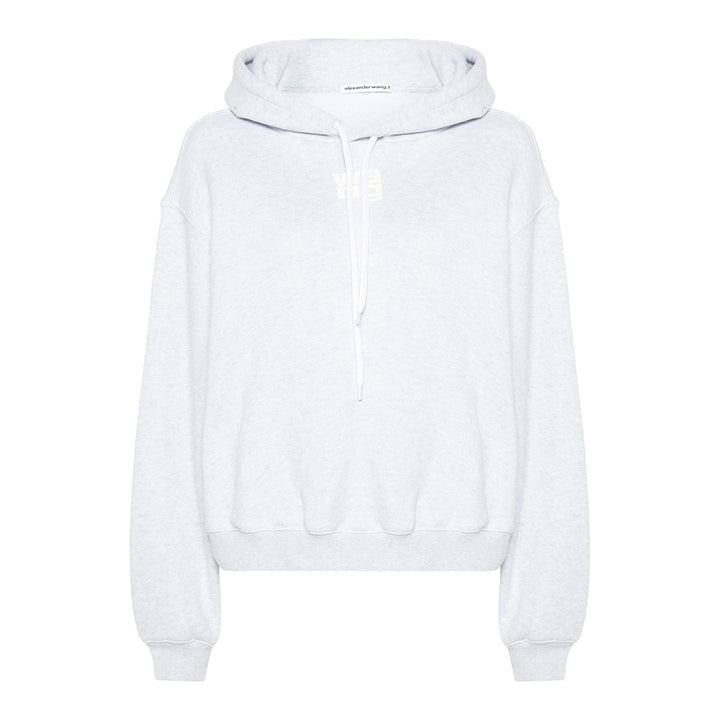 Alexander Wang - ESSENTIAL TERRY HOODIE WITH PUFF PAINT LOGO