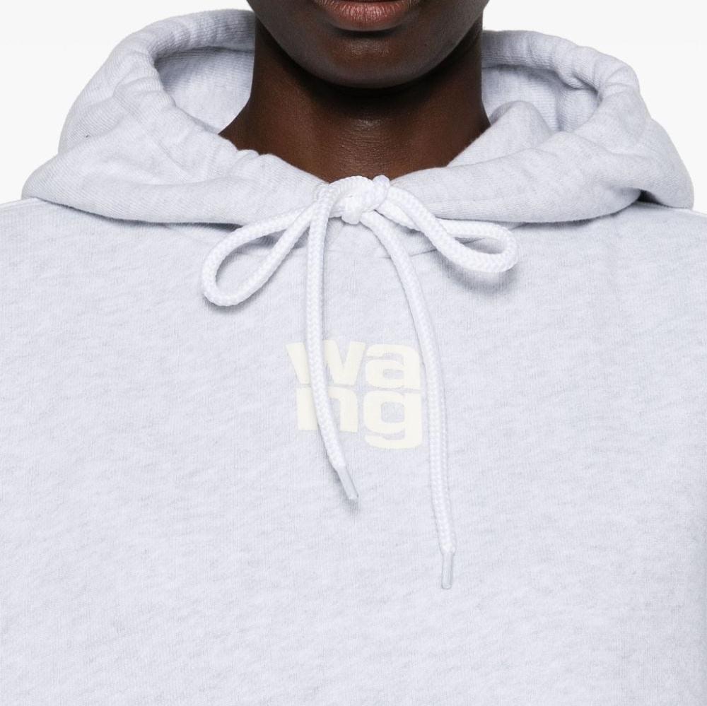 Alexander Wang - ESSENTIAL TERRY HOODIE WITH PUFF PAINT LOGO