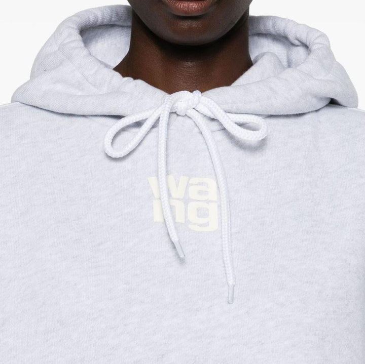 Alexander Wang - ESSENTIAL TERRY HOODIE WITH PUFF PAINT LOGO