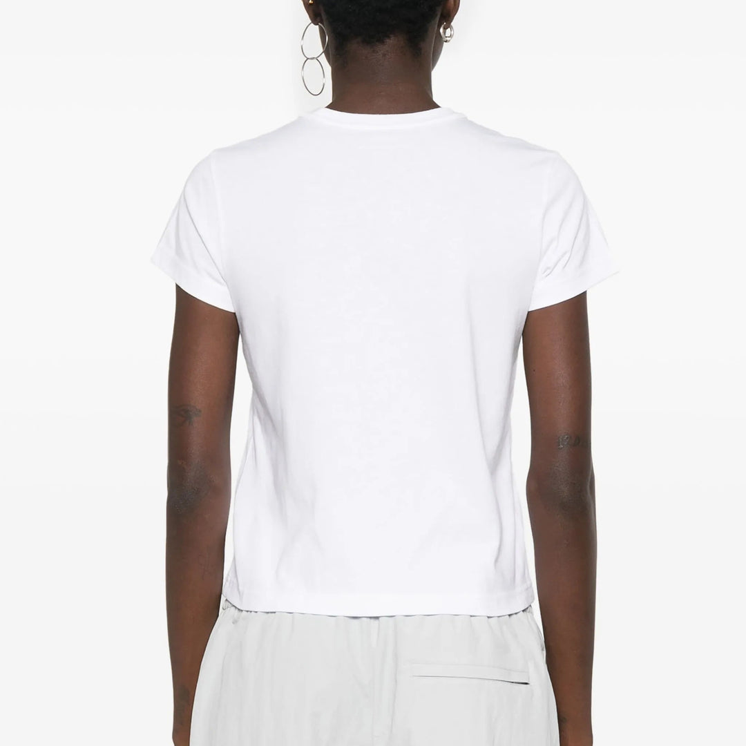 Alexander Wang - コットンジャージー ロゴ シュランケン Tシャツ