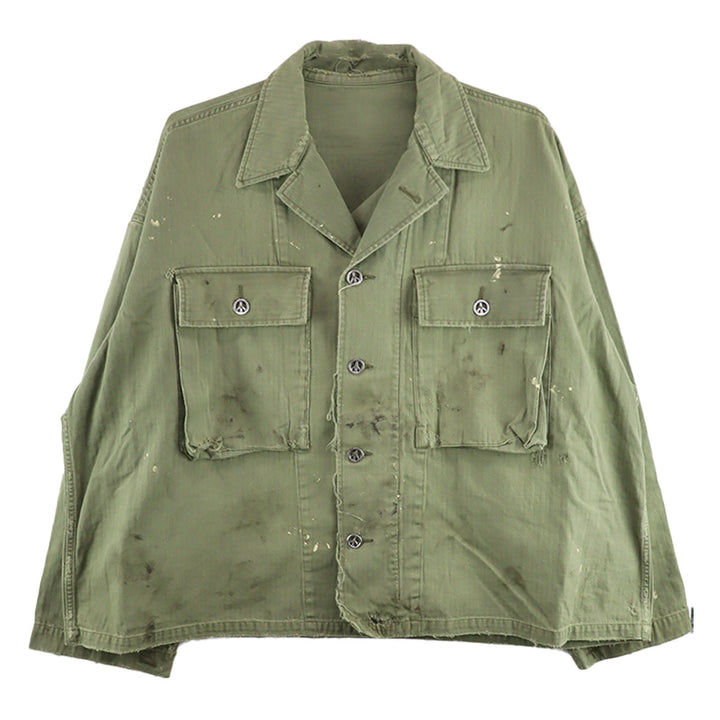READYMADE - HERINGBONE SHIRT JACKET