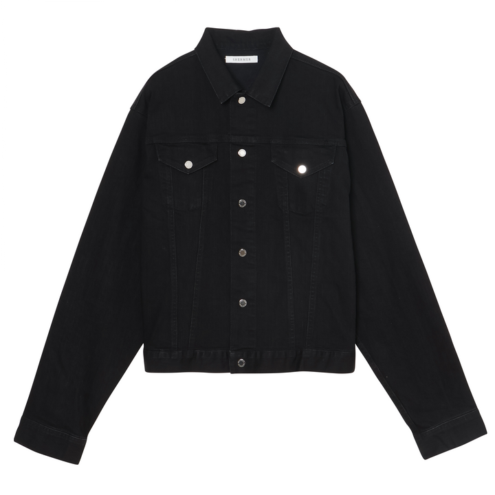 SHERMER - Faux Fur Denim Jacket