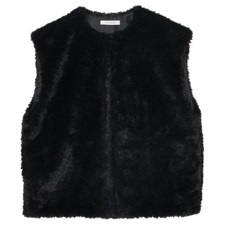 SHERMER - Faux Fur Denim Jacket