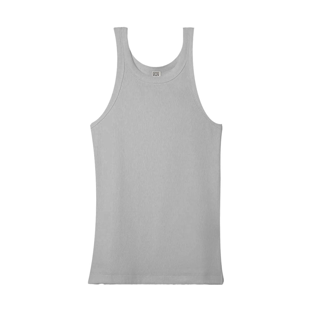 TOTEME - Curved rib tank grey melange