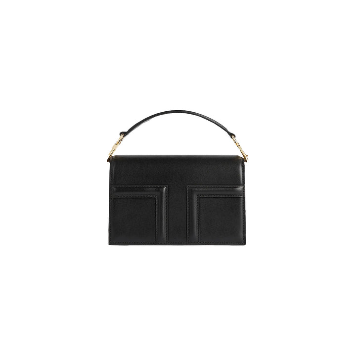 TOTEME - Mini T-Flap leather bag black