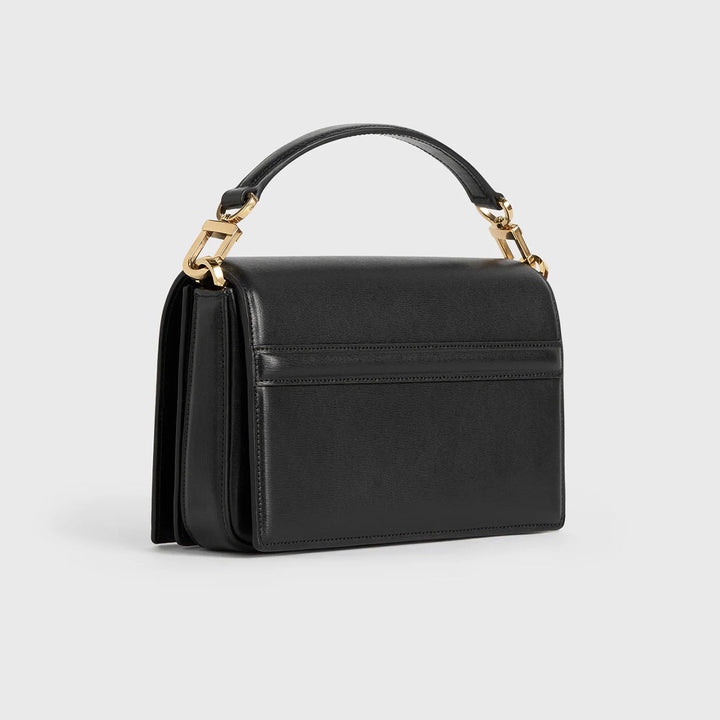 TOTEME - Mini T-Flap leather bag black