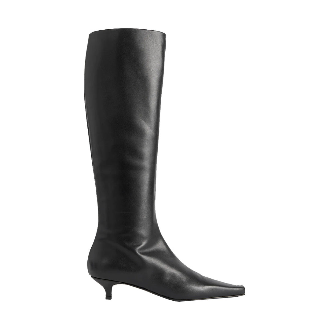 TOTEME - The Slim Knee-High Boot black