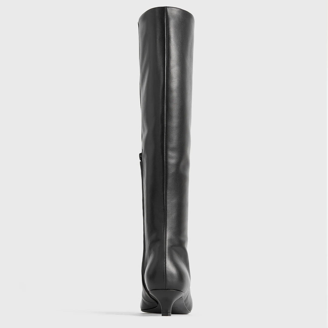 TOTEME - The Slim Knee-High Boot black
