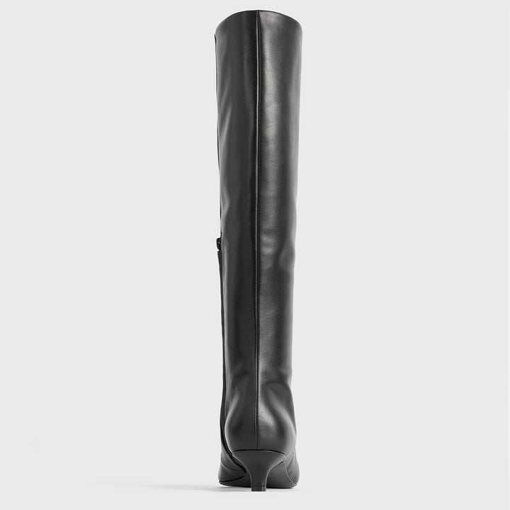 TOTEME - The Slim Knee-High Boot black
