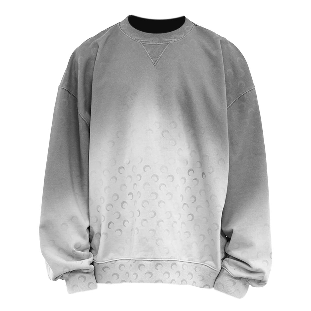 Marine Serre - MOON FADED FLEECE OVERSIZED SWEATSHIRT