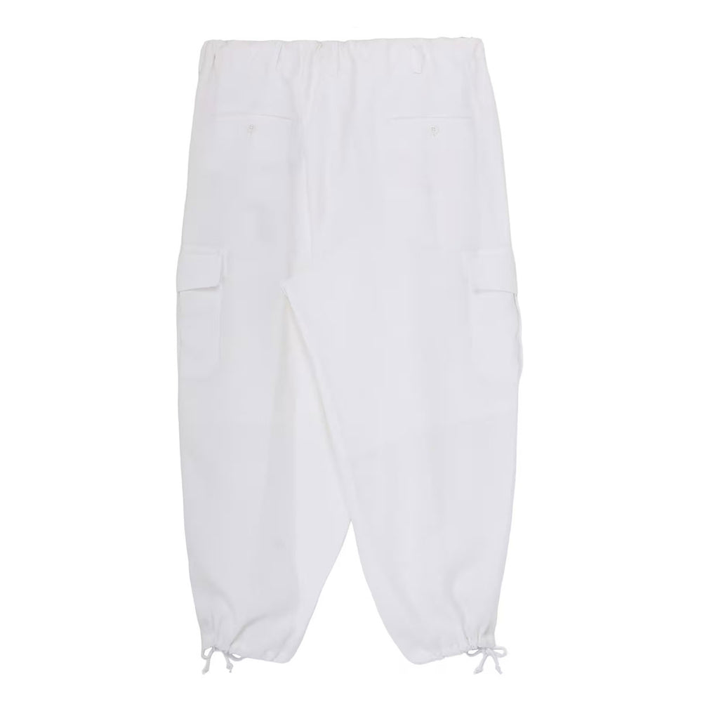 Ys for men - Y's for men x 120% LINO LINEN STRING PANTS WITH SIDE OUT POCKET