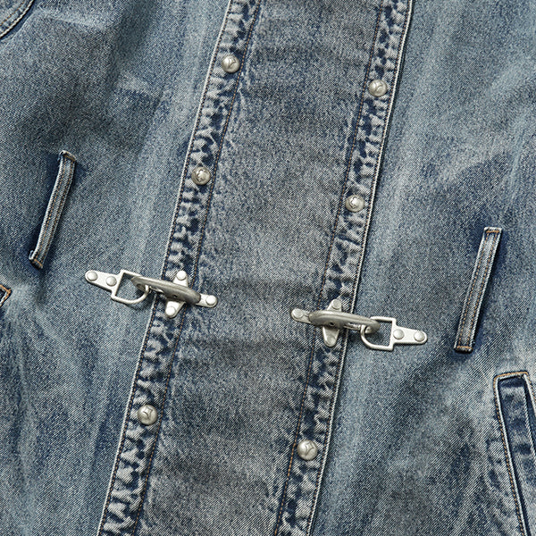 THUG CLUB - Bio Soldier Denim Trench Coat