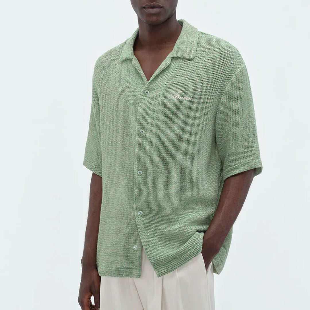 AMIRI - OPEN MESH SHIMMER SHIRT