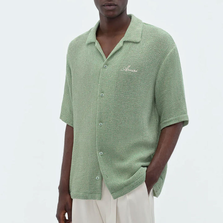 AMIRI - OPEN MESH SHIMMER SHIRT