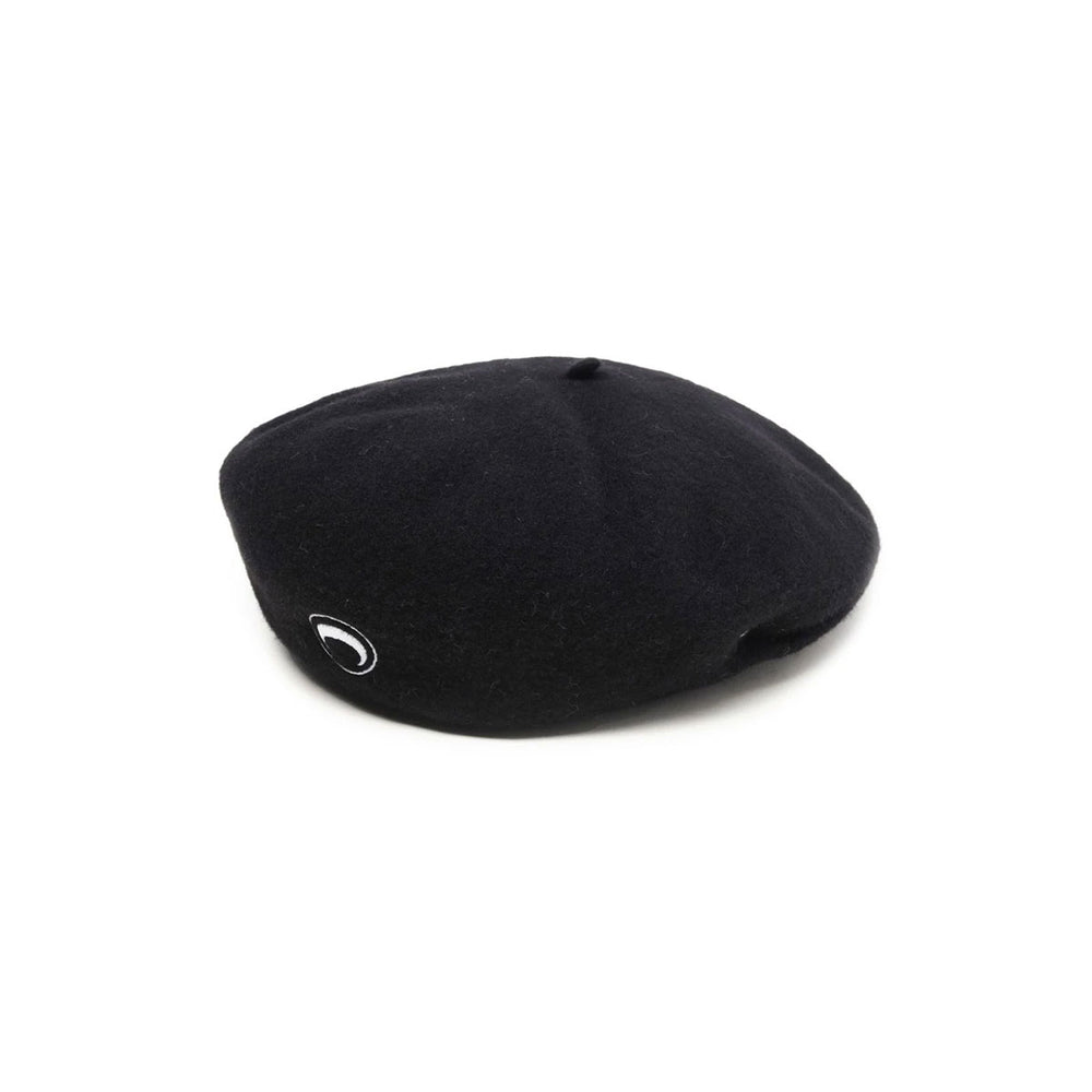 Marine Serre - MOON LOGO FELTED WOOL BERET