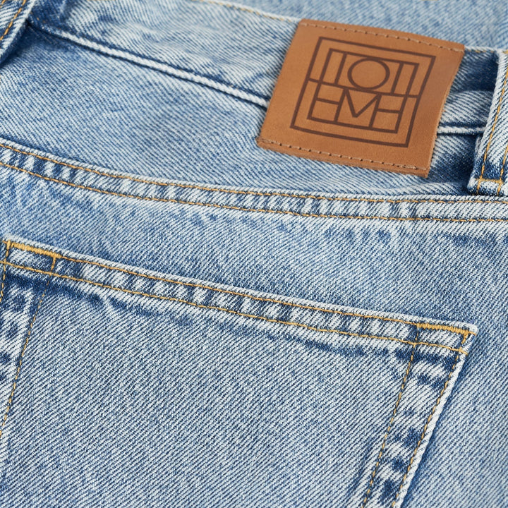 TOTEME - Wide leg denim cool blue