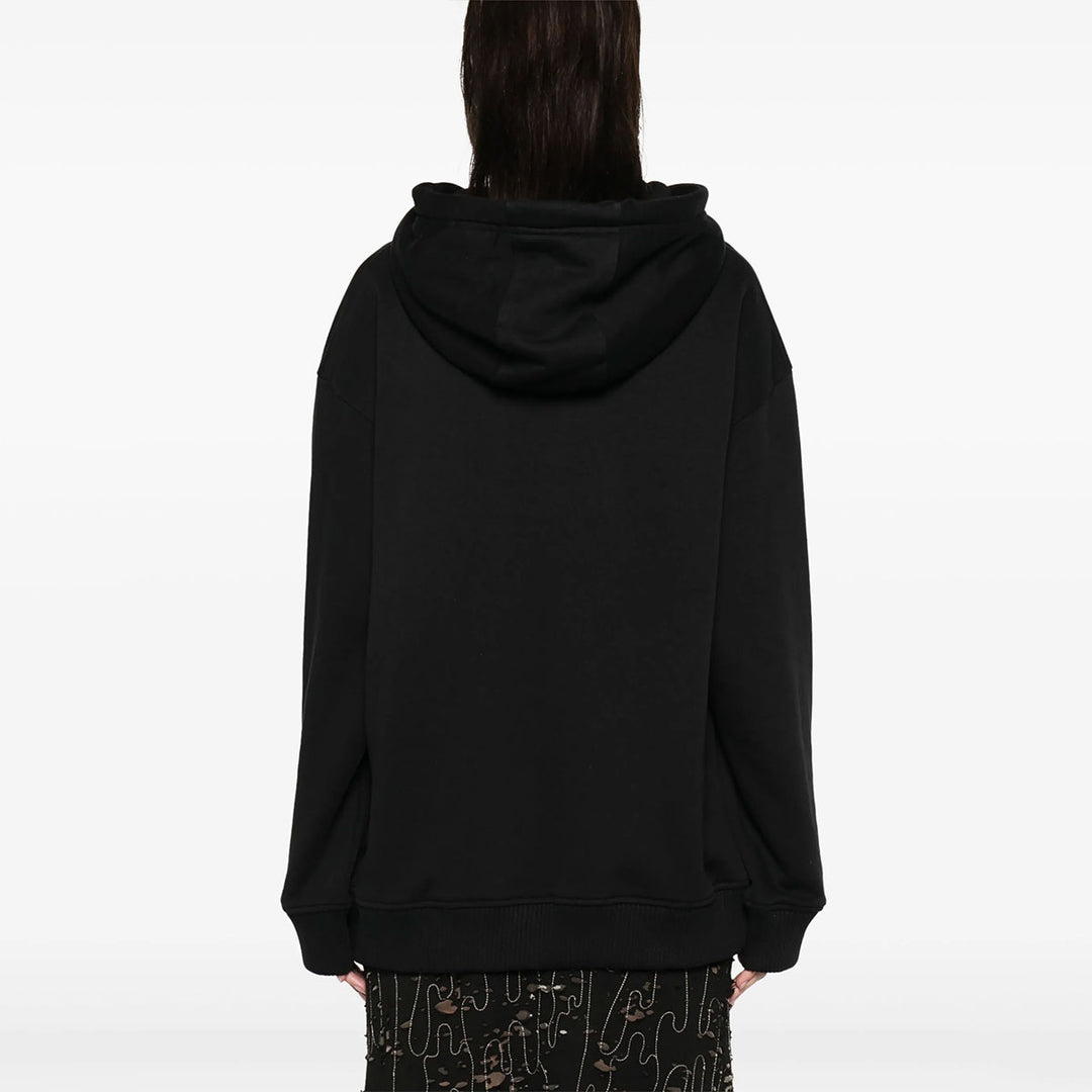 Marine Serre - MOON LOGO FLEECE HOODIE