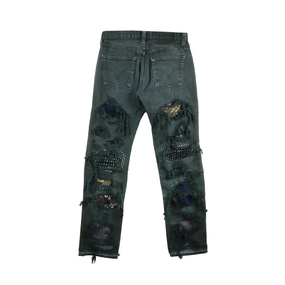 INNOCENCE NY - SASHIKO DESTROY DENIM PANTS 30