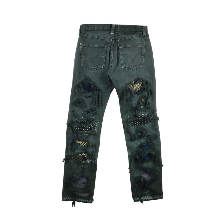 INNOCENCE NY - SASHIKO DESTROY DENIM PANTS 30