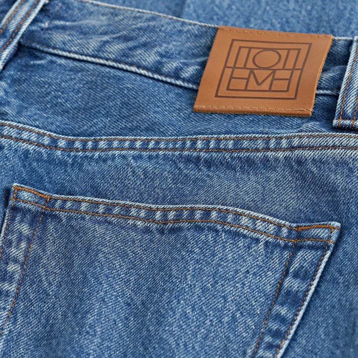 TOTEME - Wide leg denim vibrant blue