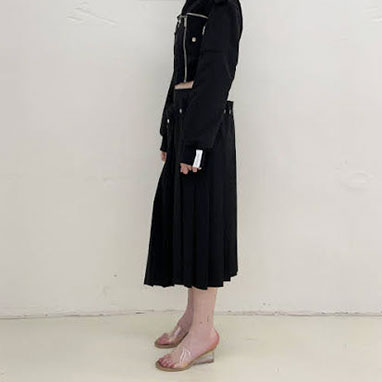 Rokh - DOUBLE LAYER PLEATED SKIRT