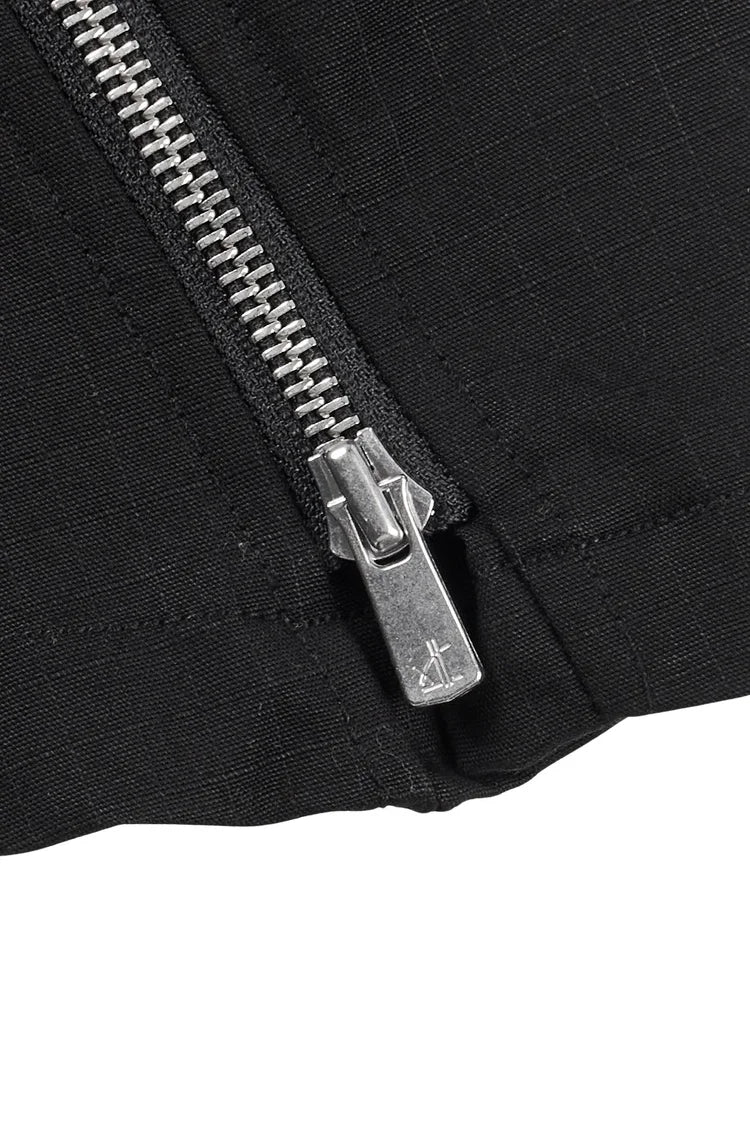 Curved Back Zip Trousers