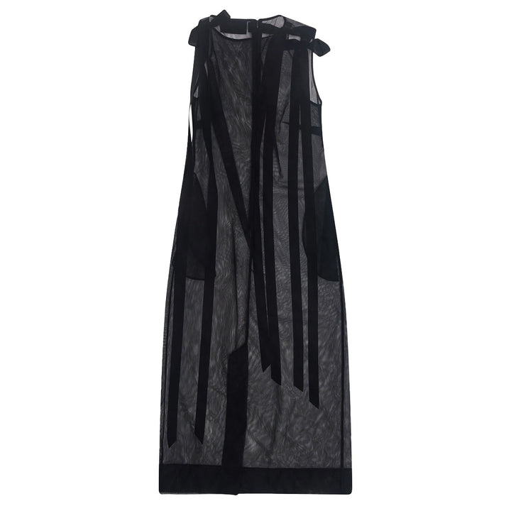 Simone Rocha - Sheer Bow Ribbon Tail Dress