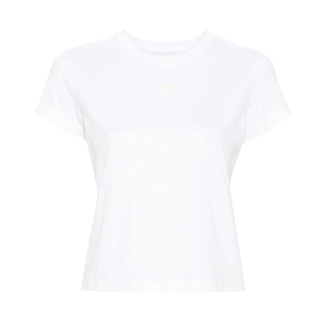 Alexander Wang - コットンジャージー ロゴ シュランケン Tシャツ