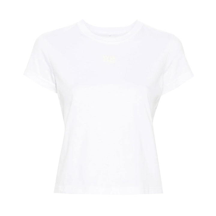 Alexander Wang - コットンジャージー ロゴ シュランケン Tシャツ