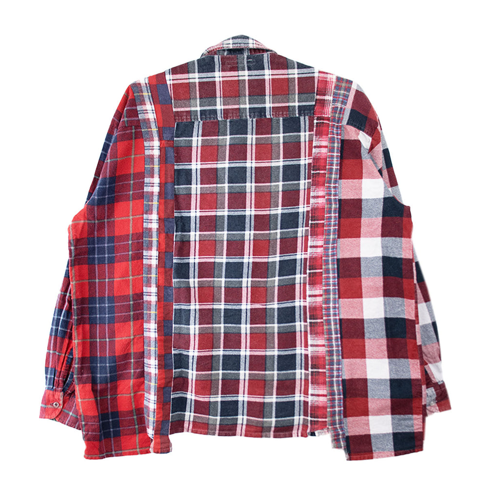 Needles - Flannel Shirt -> 7 Cuts Wide Shirt【A】