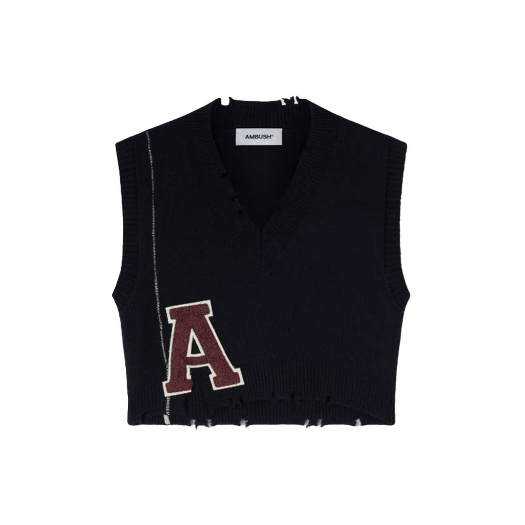 AMBUSH® - DESTROYED RIB V NECK VEST