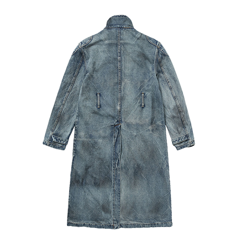 THUG CLUB - Bio Soldier Denim Trench Coat