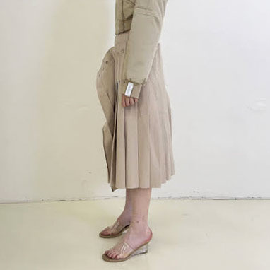 Rokh - DOUBLE LAYER PLEATED SKIRT