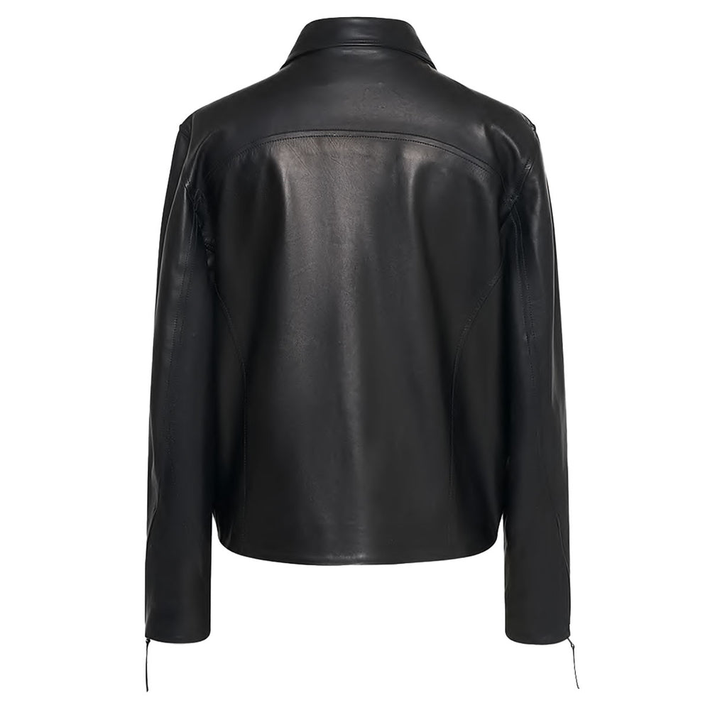 O.FILES - CAFÉ RACER LEATHER JACKET