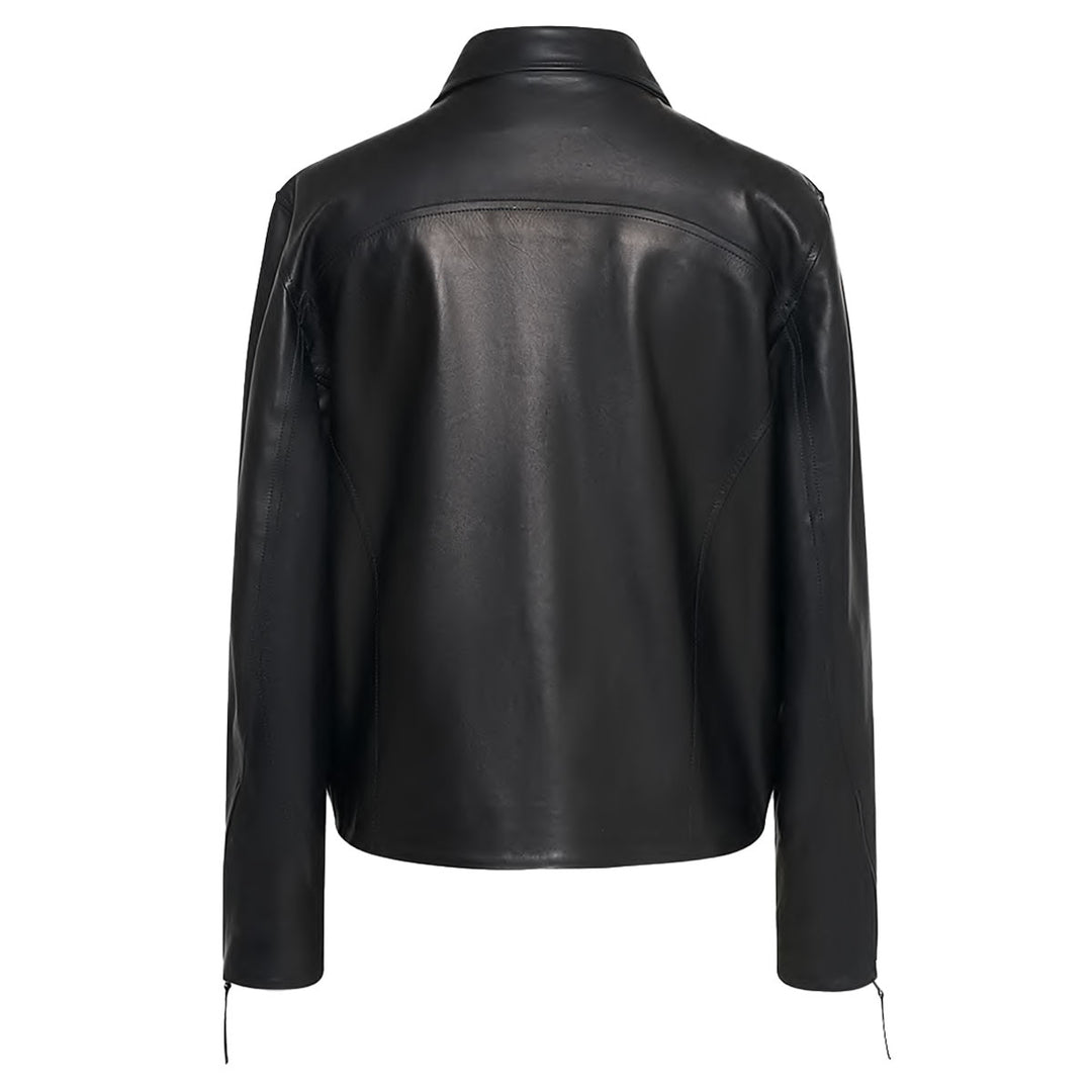 O.FILES - CAFÉ RACER LEATHER JACKET