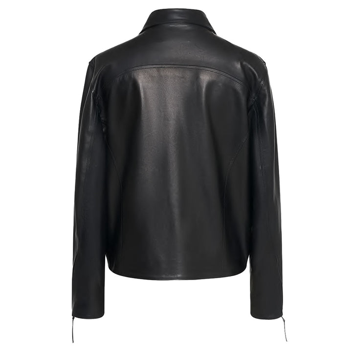 O.FILES - CAFÉ RACER LEATHER JACKET