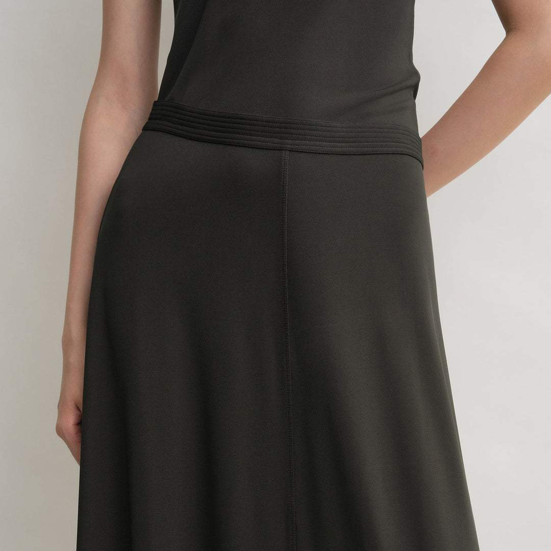 TOTEME - Fluid jersey skirt pepper