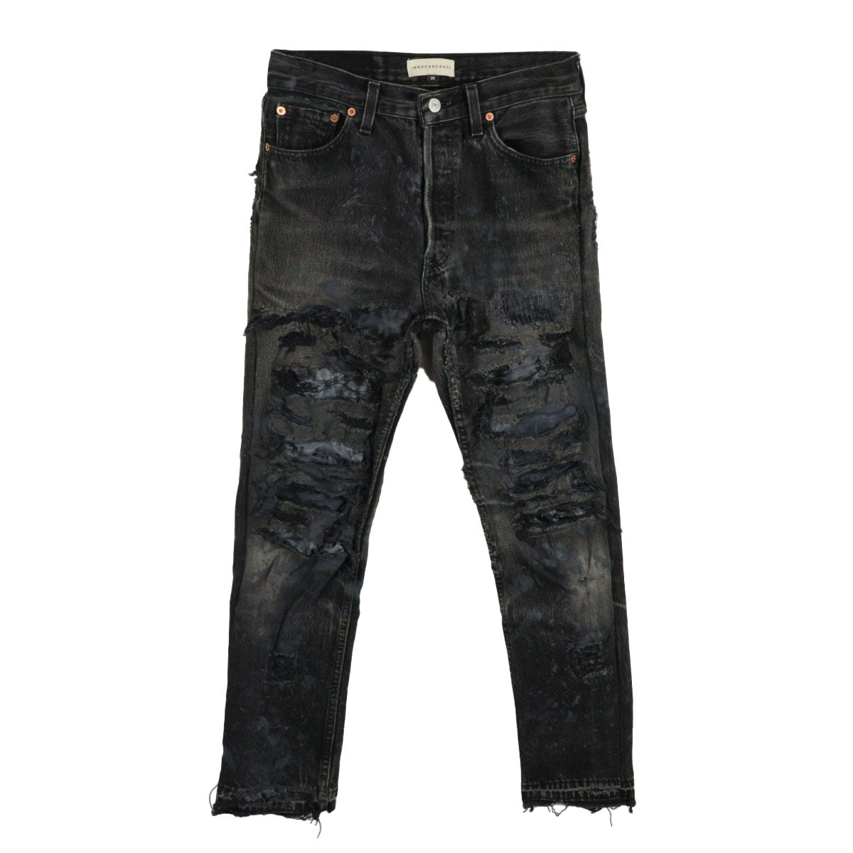 DESTROY LEATHER DENIM PANTS 30A | Why are you here?
